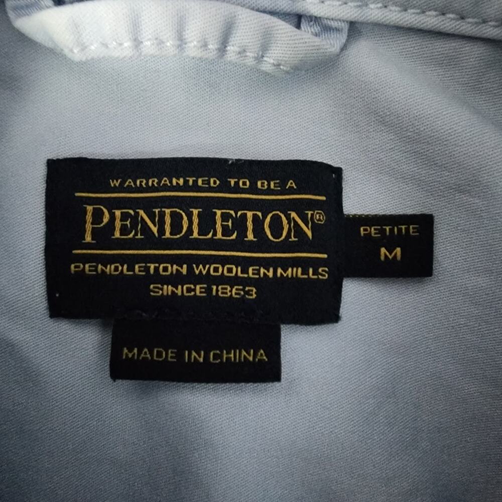 Pendleton Long Sleeve Button Up Light Blue Shirt | Women's Medium - Picture 12 of 15
